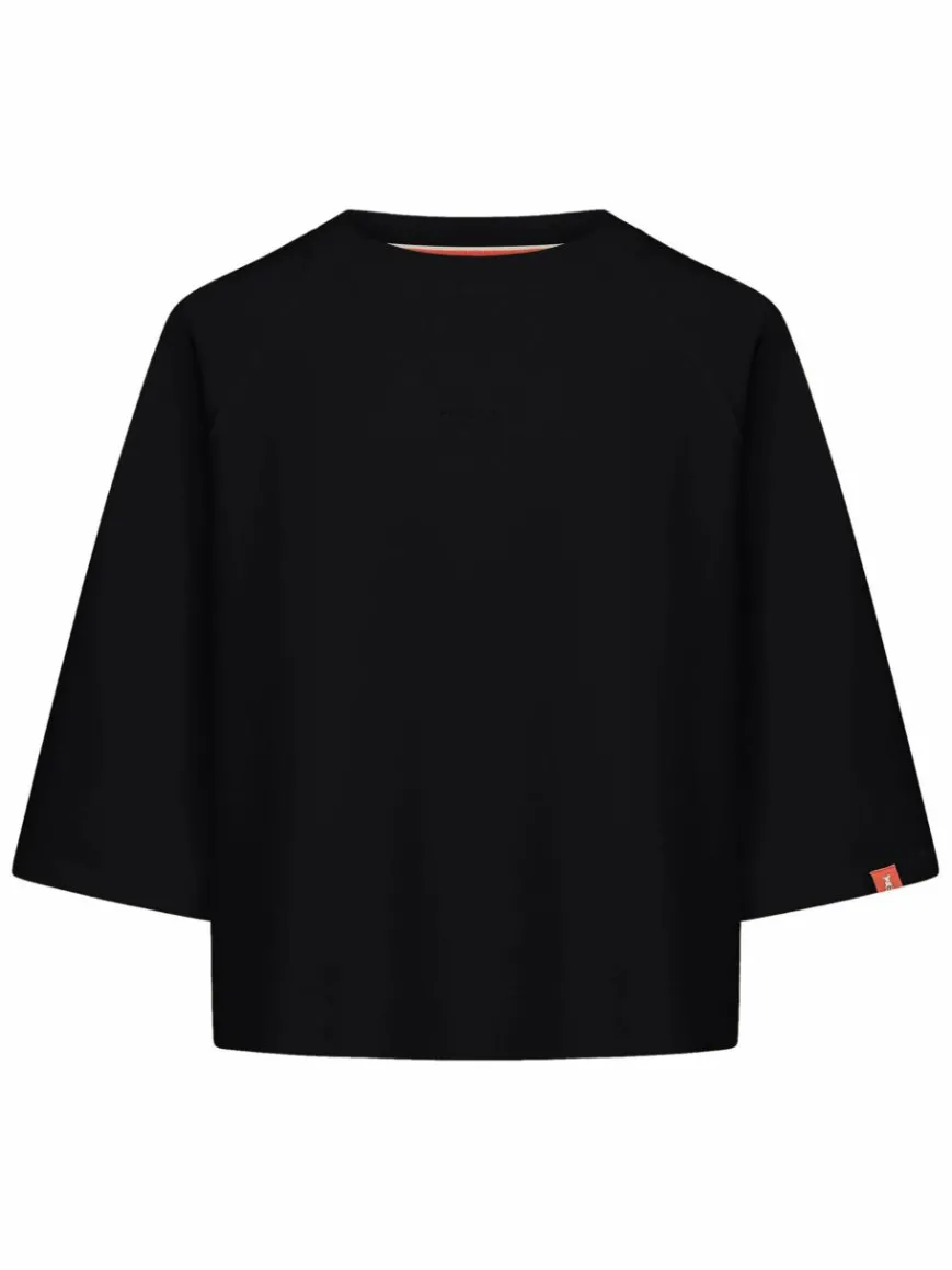 Frieda & Freddies Shirts & Tops*Damen Shirt schwarz uni