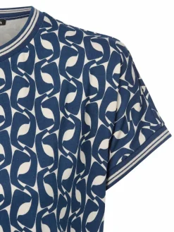 Olsen Shirts & Tops*Damen Shirt - Clara marine beige gemustert