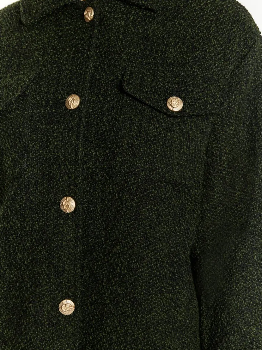 Faina Blazer*Damen Shirtjacket tanne uni