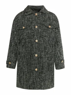 Faina Blazer*Damen Shirtjacket grau uni