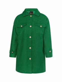 Faina Blazer*Damen Shirtjacket grün uni