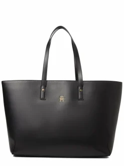 Tommy Hilfiger Taschen & Rucksäcke*Damen Shopper schwarz uni