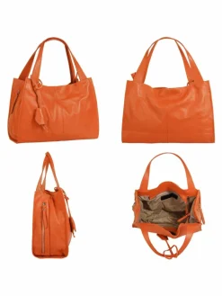 Cluty Taschen & Rucksäcke*Damen Shopper orange uni