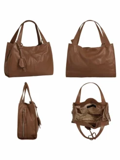 Cluty Taschen & Rucksäcke*Damen Shopper braun uni