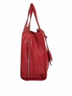 Cluty Taschen & Rucksäcke*Damen Shopper rot uni