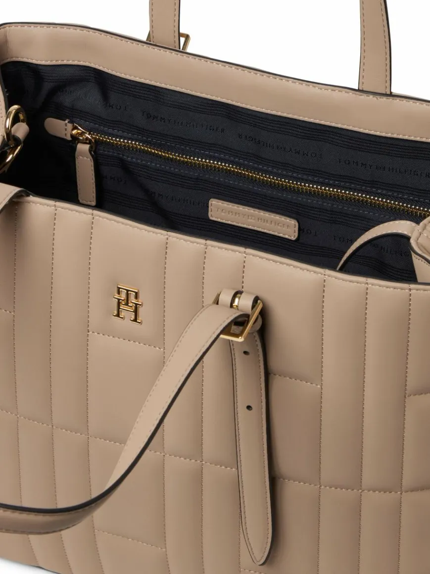 Tommy Hilfiger Taschen & Rucksäcke*Damen Shopper taupe uni