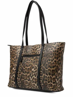 L.Credi Taschen & Rucksäcke*Damen Shopper - Phaedra braun schwarz gemustert