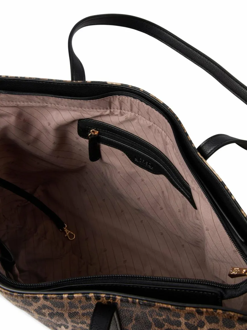 L.Credi Taschen & Rucksäcke*Damen Shopper - Phaedra braun schwarz gemustert