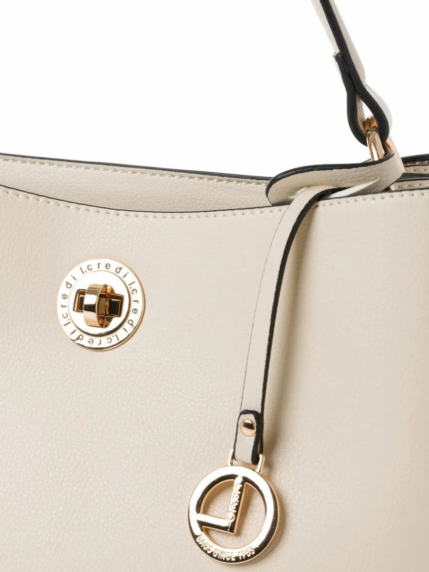 L.Credi Taschen & Rucksäcke*Damen Shopper - Filippa ecru uni