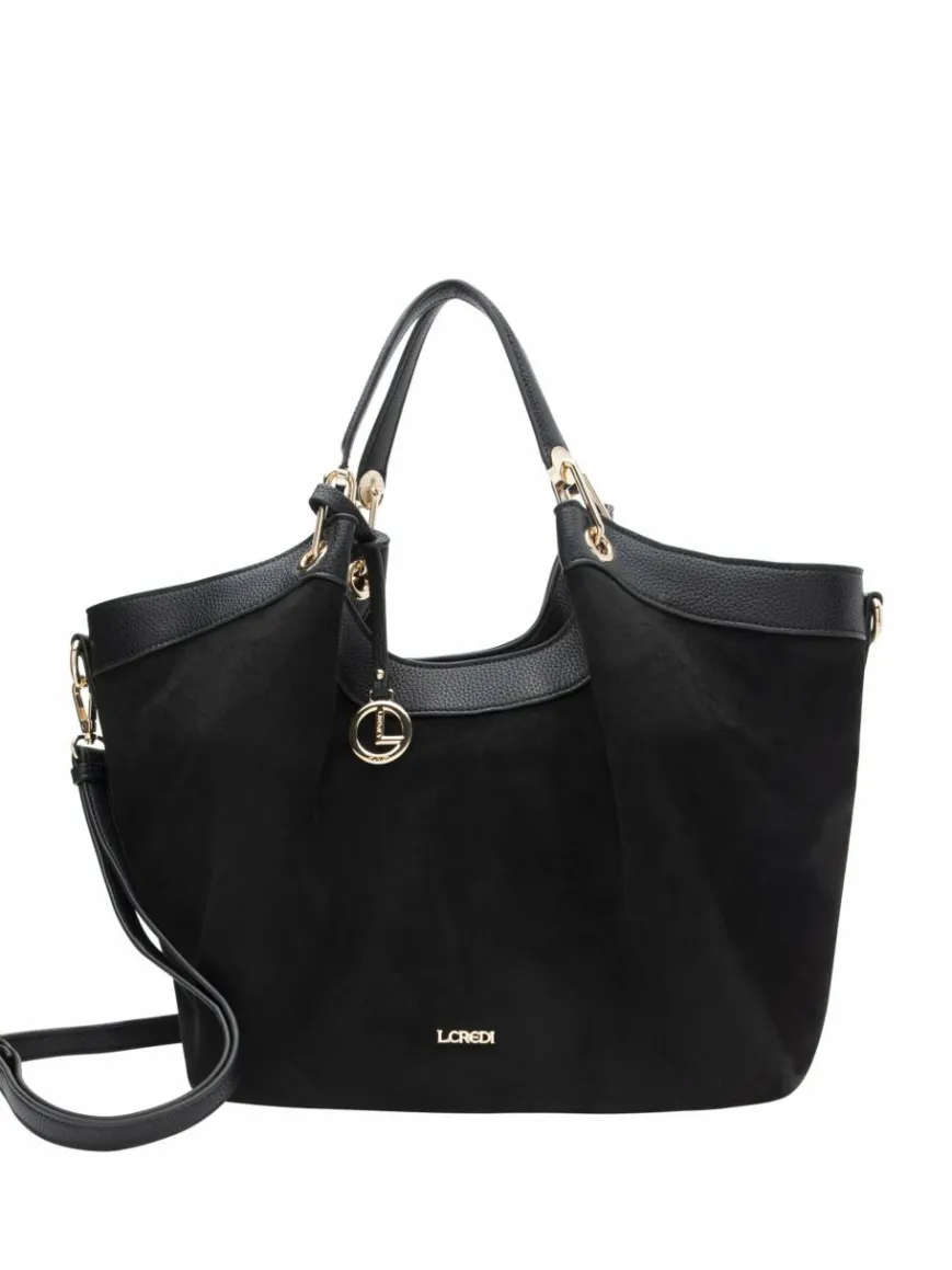 L.Credi Taschen & Rucksäcke*Damen Shopper - Pheline schwarz uni