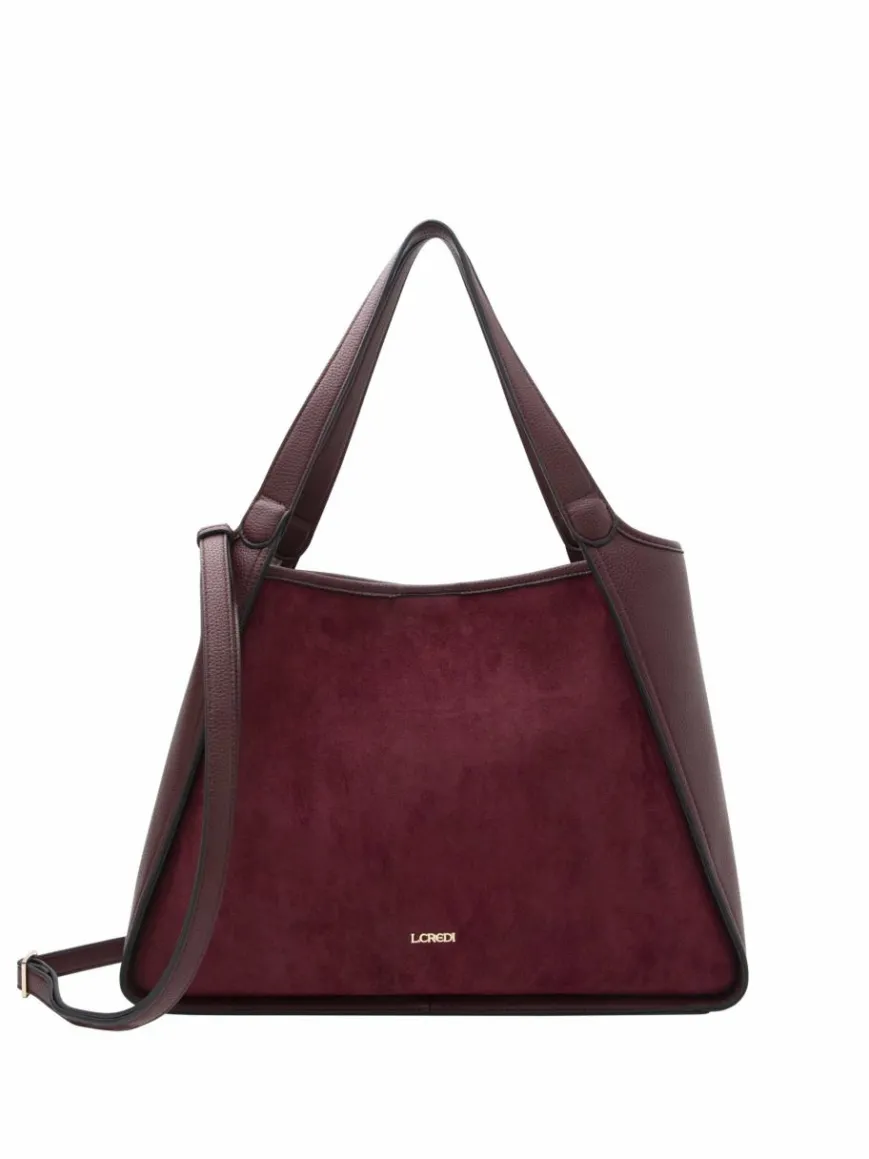 L.Credi Taschen & Rucksäcke*Damen Shopper - Pheline bordeaux uni