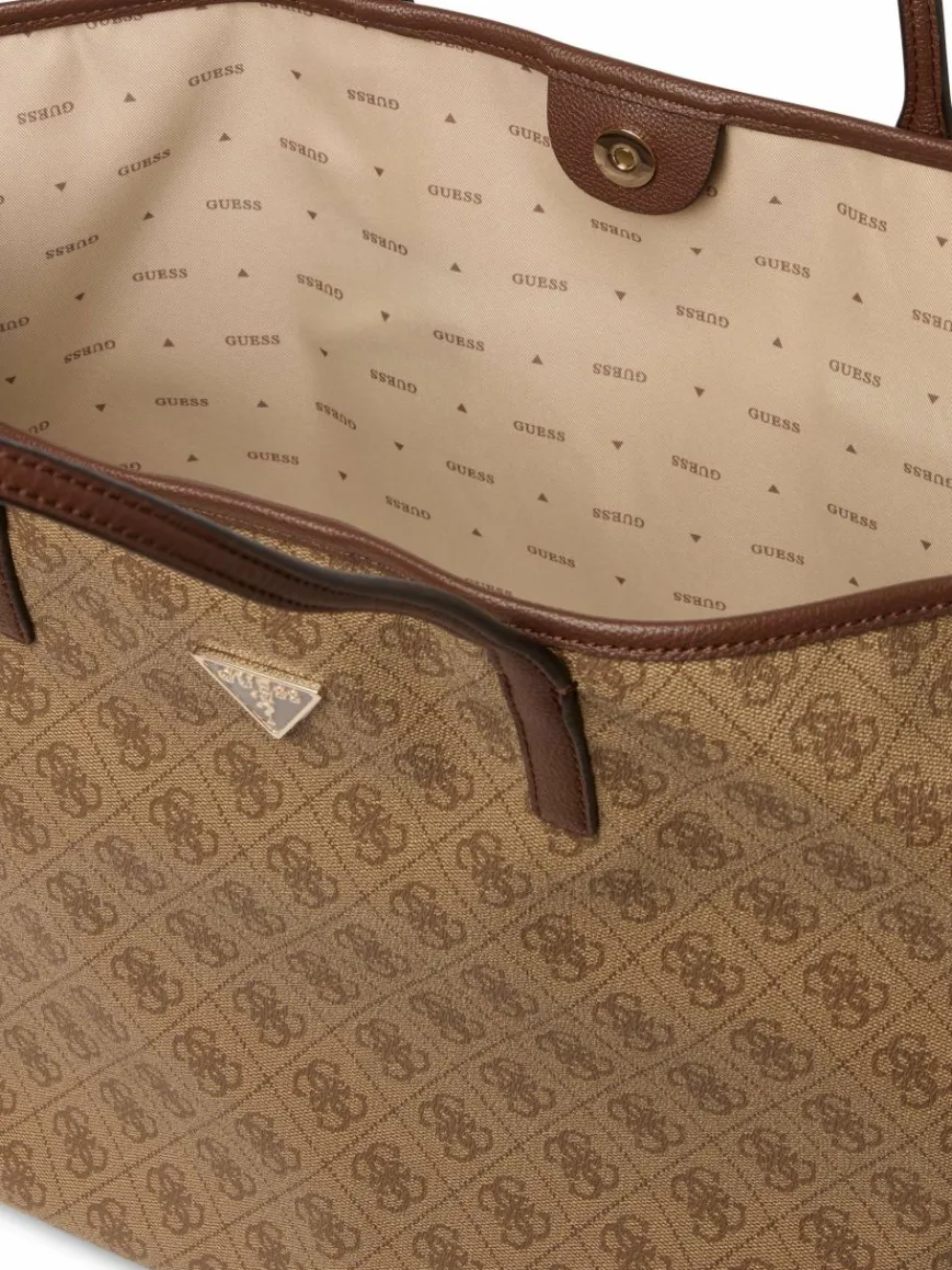 GUESS Taschen & Rucksäcke*Damen Shopper - Victtoria taupe gemustert