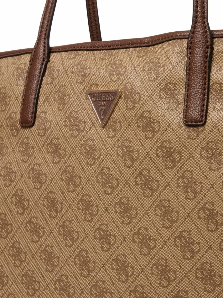 GUESS Taschen & Rucksäcke*Damen Shopper - Victtoria taupe gemustert