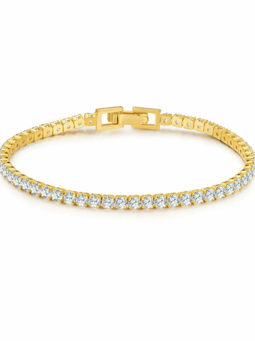 Glanzstücke München Schmuck*Damen Silberarmband gold uni