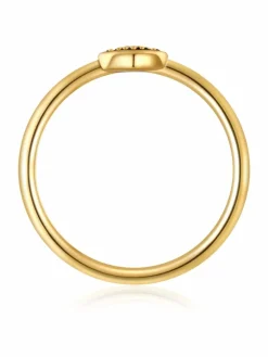 Glanzstücke München Schmuck*Damen Silberring - Herz gold uni