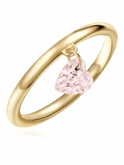 Glanzstücke München Schmuck*Damen Silberring - Herz gold uni