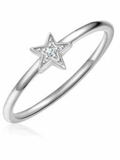 Glanzstücke München Schmuck*Damen Silberring - Stern silber uni