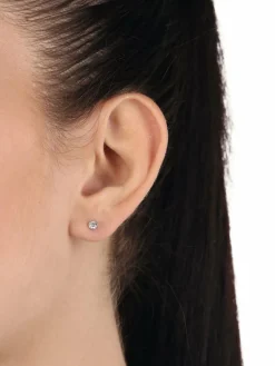 amor Schmuck*Damen Single Ohrstecker silber uni