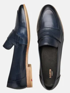 Lloyd Slipper*Damen Slipper blau uni