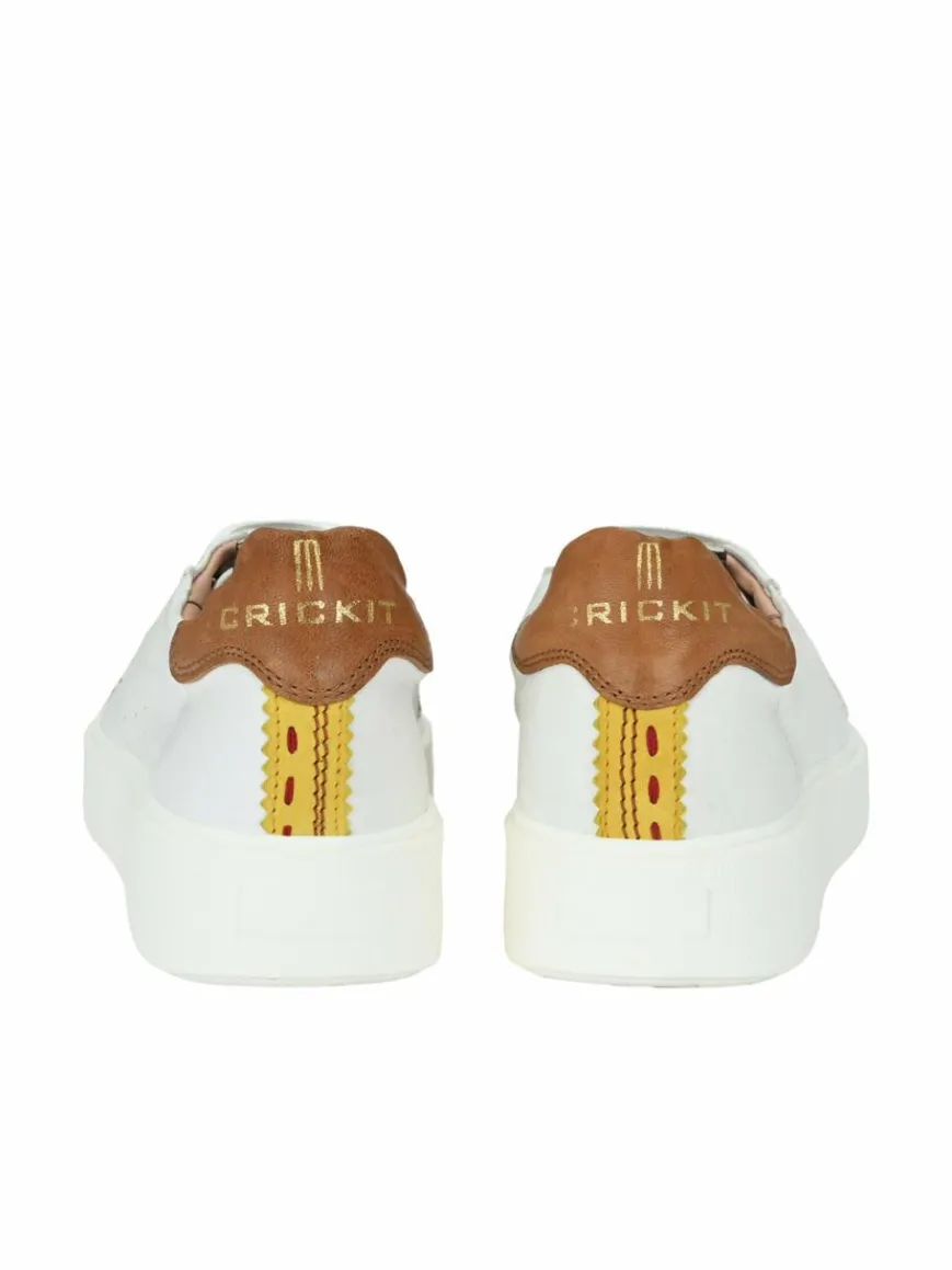 Crickit Sneaker*Damen Sneaker - HARPER weiß braun uni