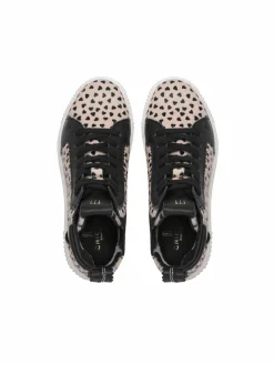 Crickit Sneaker*Damen Sneaker - NIMA schwarz bedruckt