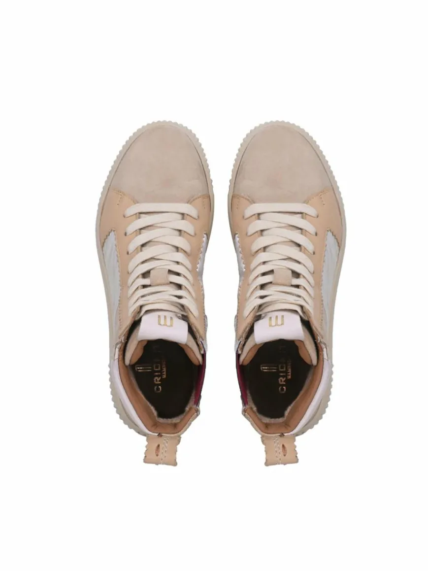 Crickit Sneaker*Damen Sneaker - NIMA camel bedruckt
