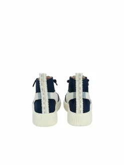 Crickit Sneaker*Damen Sneaker - OLISA weiß blau bedruckt