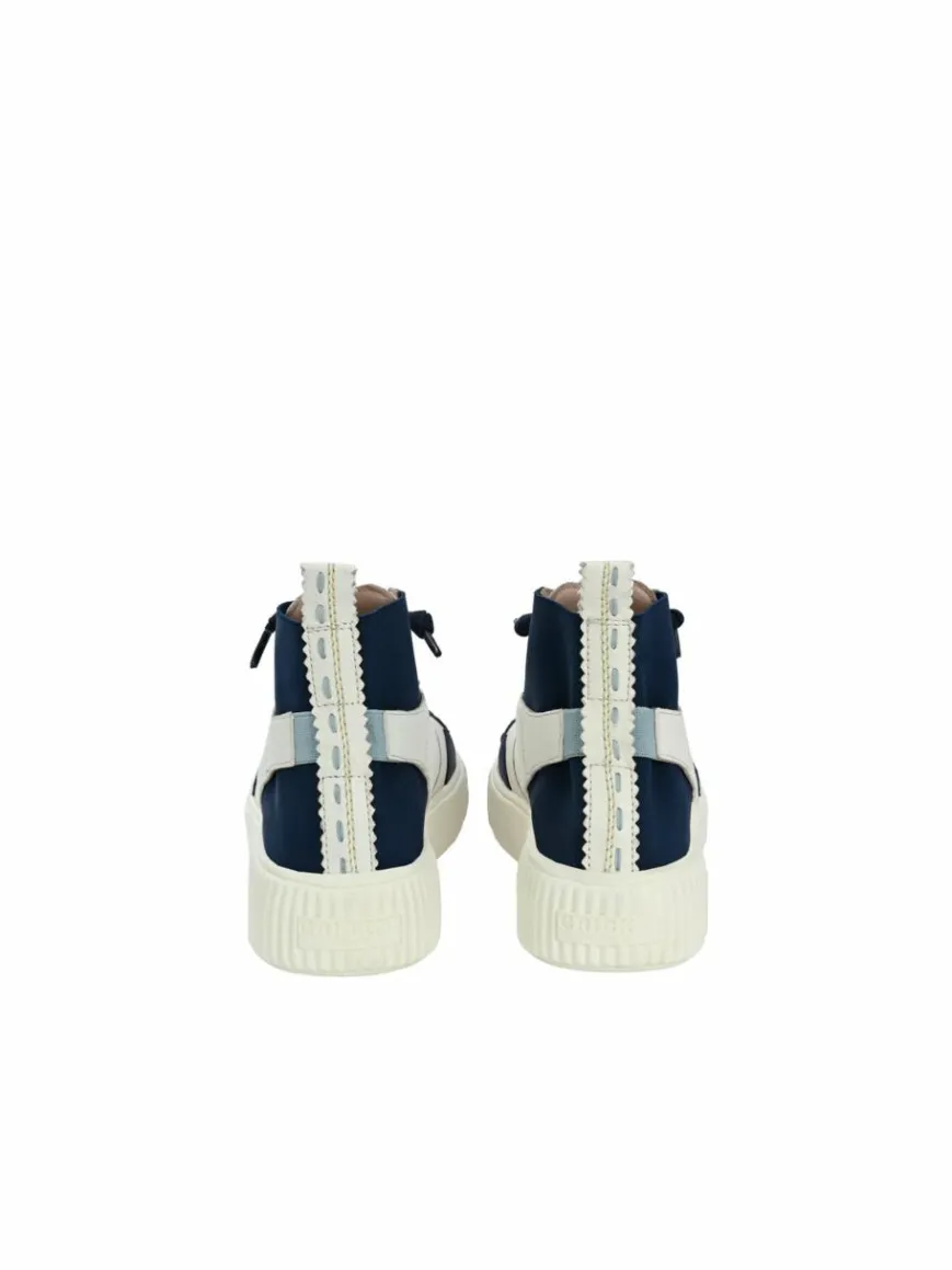 Crickit Sneaker*Damen Sneaker - OLISA weiß blau bedruckt