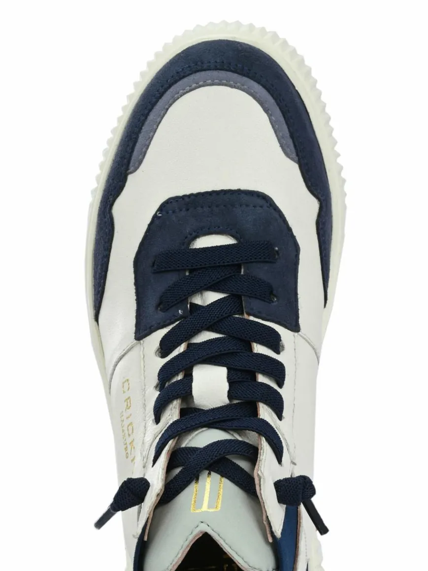 Crickit Sneaker*Damen Sneaker - OLISA weiß blau bedruckt