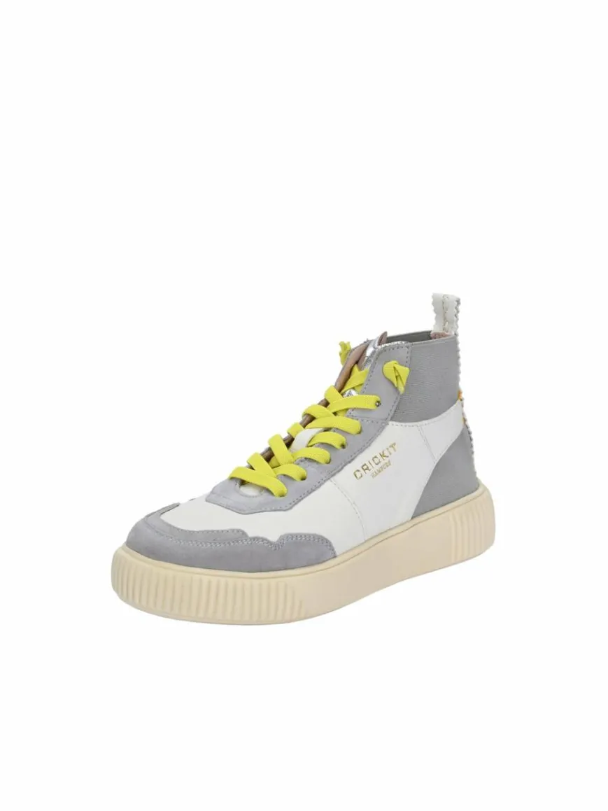 Crickit Sneaker*Damen Sneaker - OLISA weiß hellgrau bedruckt