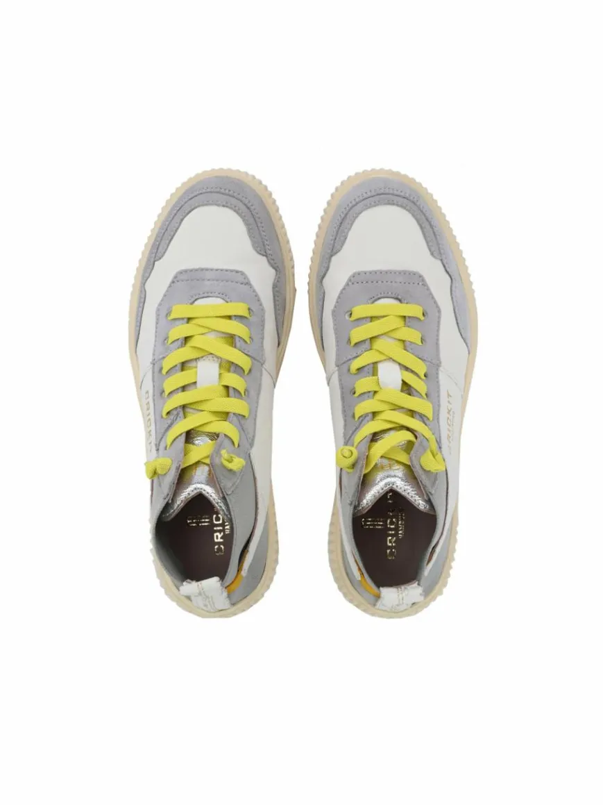 Crickit Sneaker*Damen Sneaker - OLISA weiß hellgrau bedruckt