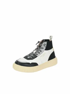 Crickit Sneaker*Damen Sneaker - OLISA weiß schwarz bedruckt