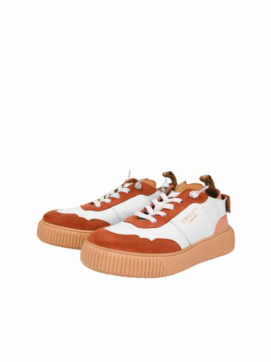 Crickit Sneaker*Damen Sneaker - PARIA weiß braun uni