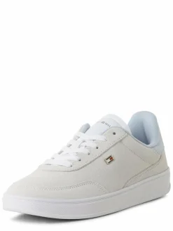 Tommy Hilfiger Sneaker*Damen Sneaker aus Leder weiß uni
