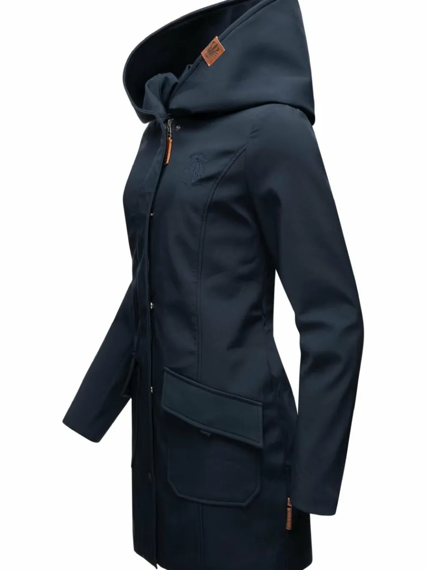 Marikoo Jacken & Westen*Damen Softshellmantel - Mayleen blau uni