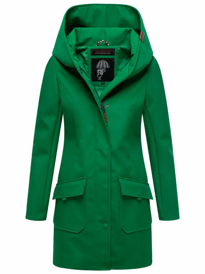 Marikoo Jacken & Westen*Damen Softshellmantel - Mayleen grün uni