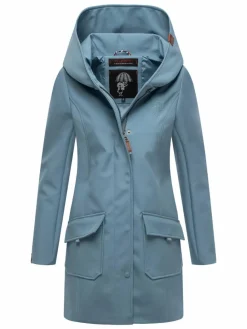 Marikoo Jacken & Westen*Damen Softshellmantel - Mayleen hellblau uni