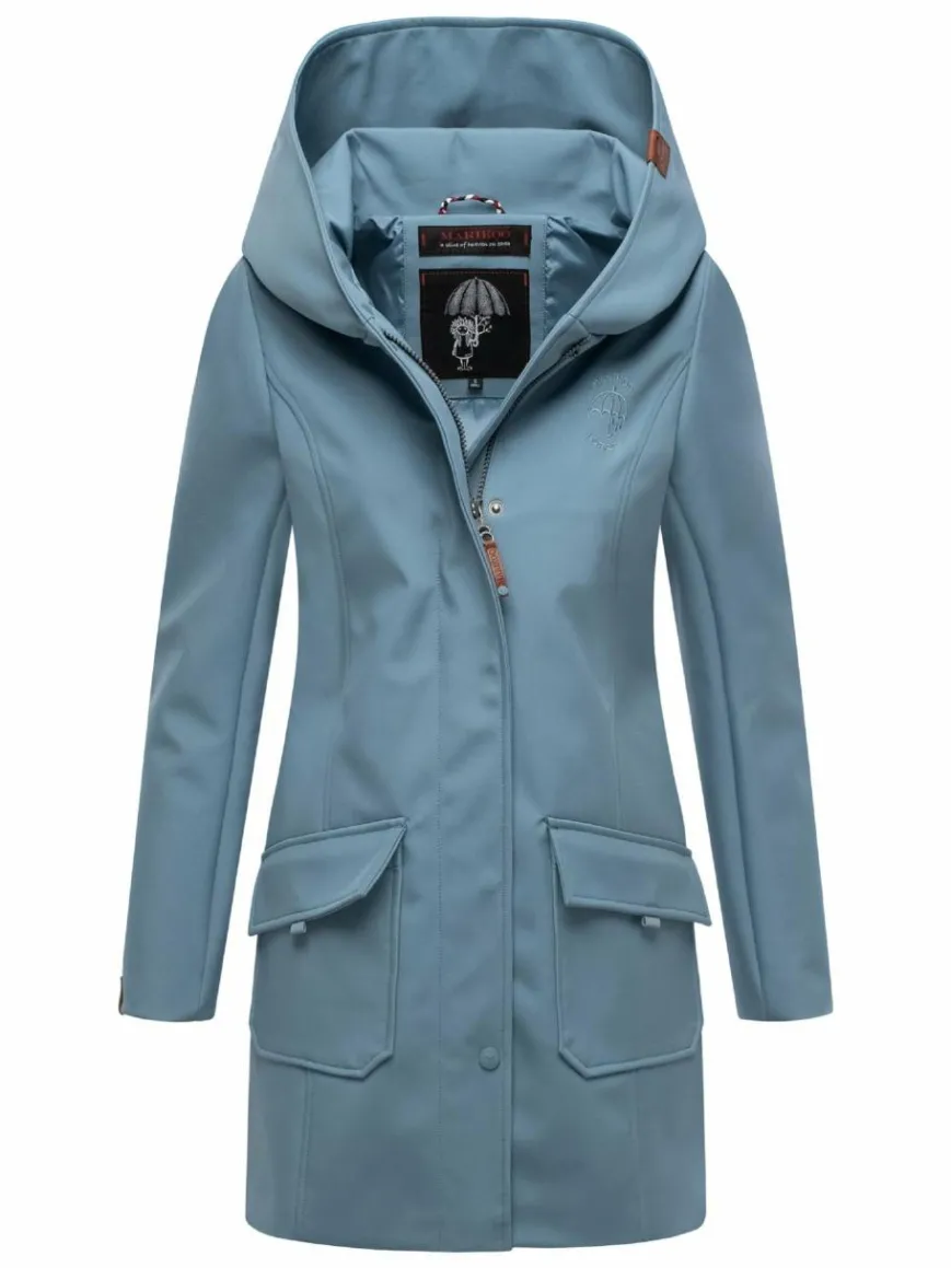 Marikoo Jacken & Westen*Damen Softshellmantel - Mayleen hellblau uni