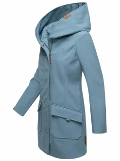 Marikoo Jacken & Westen*Damen Softshellmantel - Mayleen hellblau uni