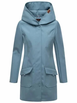 Marikoo Jacken & Westen*Damen Softshellmantel - Mayleen hellblau uni