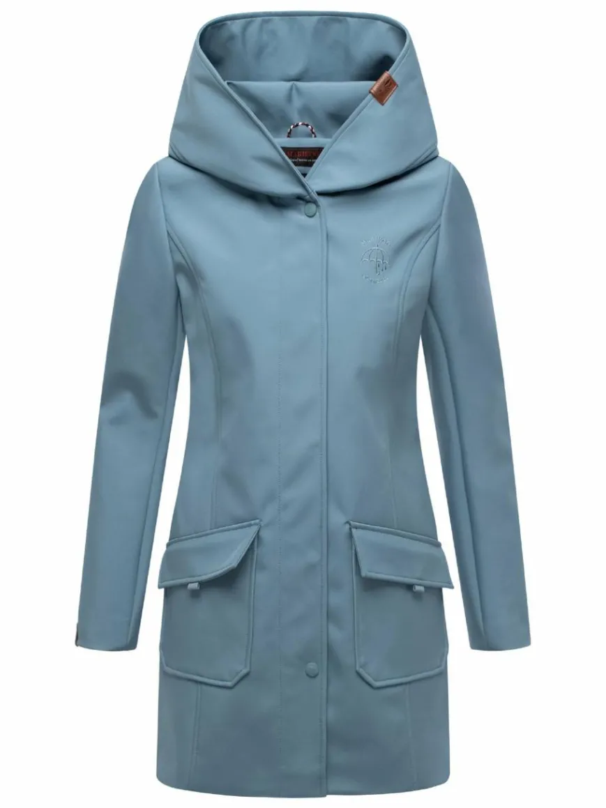 Marikoo Jacken & Westen*Damen Softshellmantel - Mayleen hellblau uni