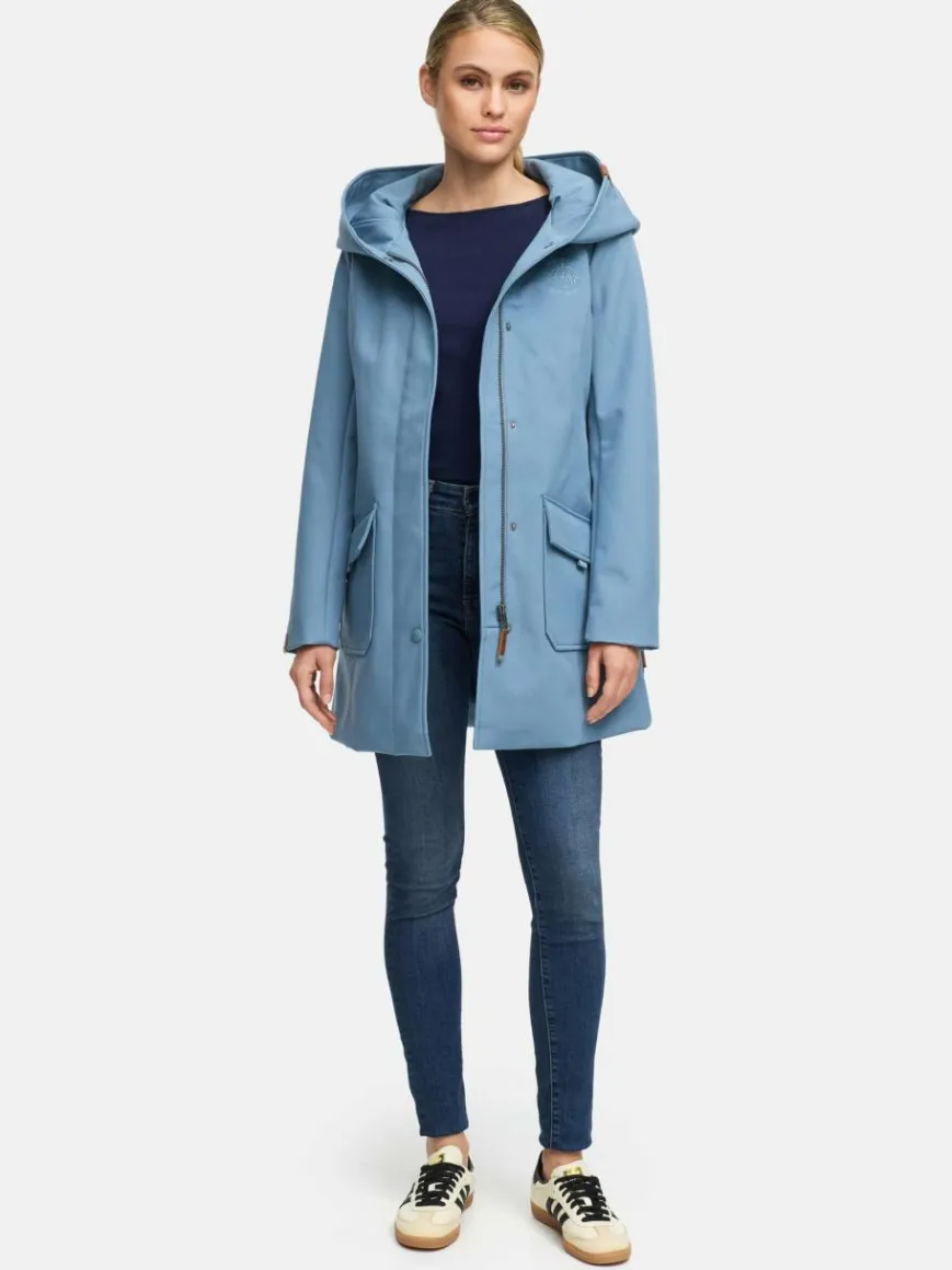 Marikoo Jacken & Westen*Damen Softshellmantel - Mayleen hellblau uni