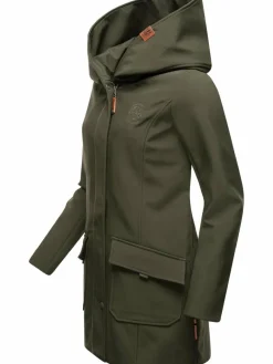 Marikoo Jacken & Westen*Damen Softshellmantel - Mayleen oliv uni
