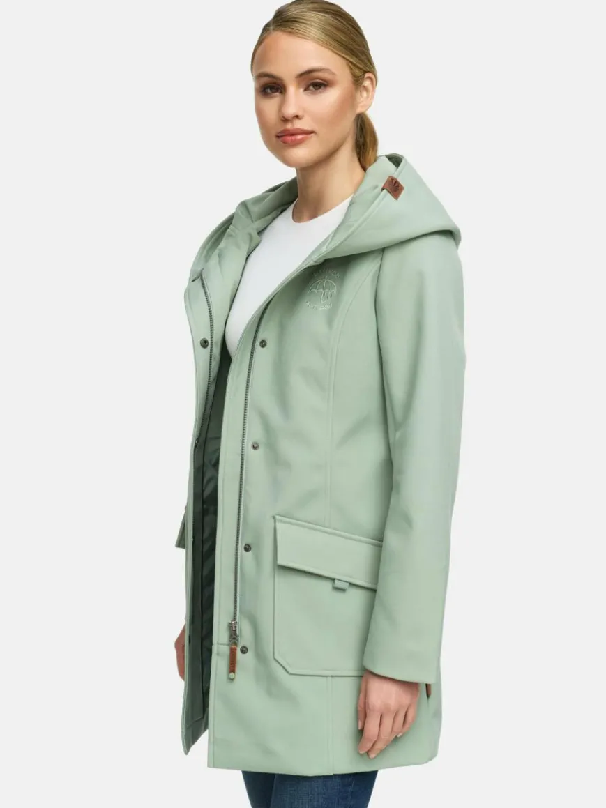 Marikoo Jacken & Westen*Damen Softshellmantel - Mayleen mint uni