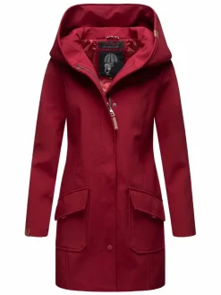 Marikoo Jacken & Westen*Damen Softshellmantel - Mayleen bordeaux uni