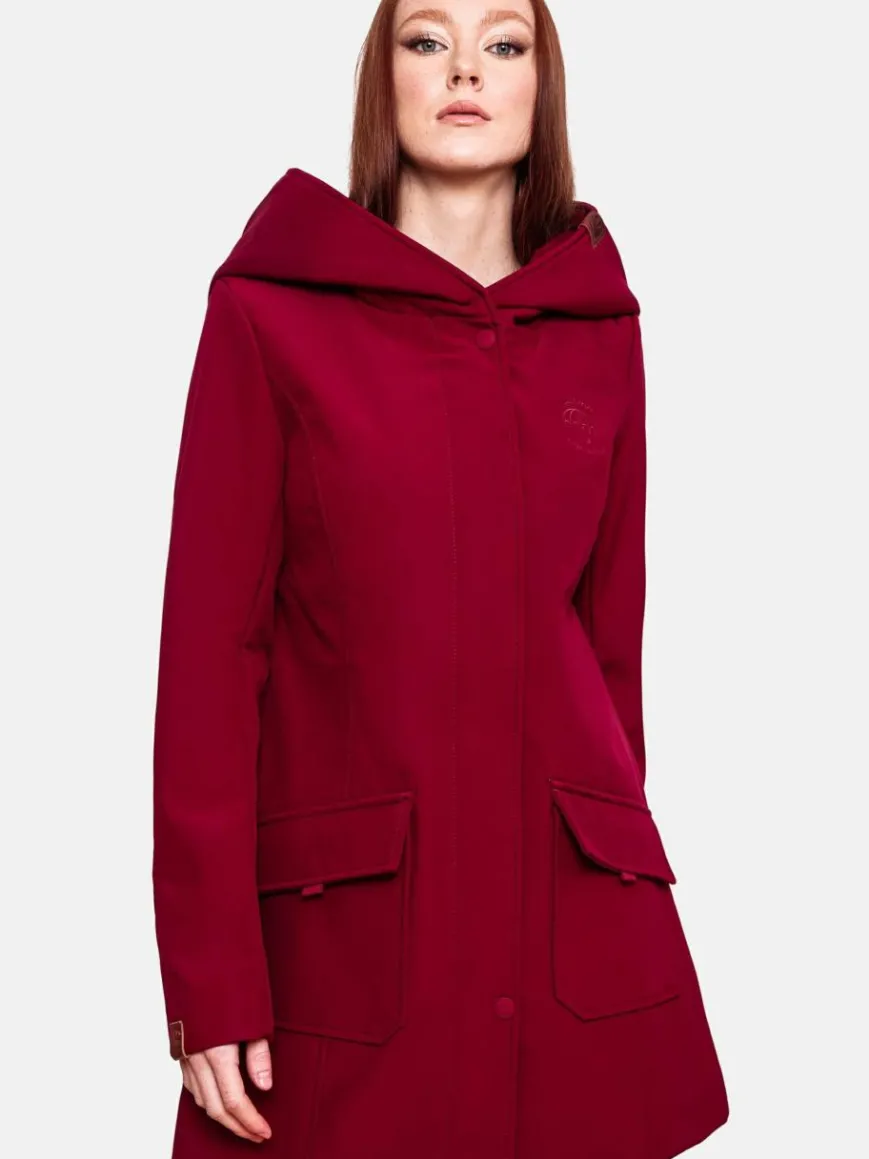 Marikoo Jacken & Westen*Damen Softshellmantel - Mayleen bordeaux uni