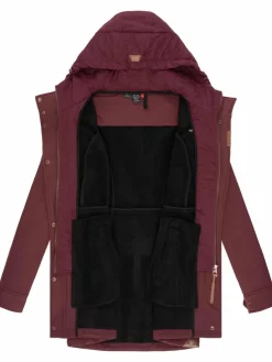 Ragwear Jacken & Westen*Damen Softshellmantel - Ybela bordeaux uni
