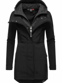 Ragwear Jacken & Westen*Damen Softshellmantel - Ybela schwarz uni