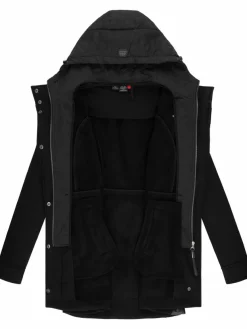 Ragwear Jacken & Westen*Damen Softshellmantel - Ybela schwarz uni