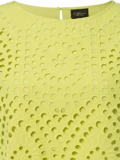 s.Oliver BLACK LABEL Blusen*Damen Sommerbluse kiwi strukturiert